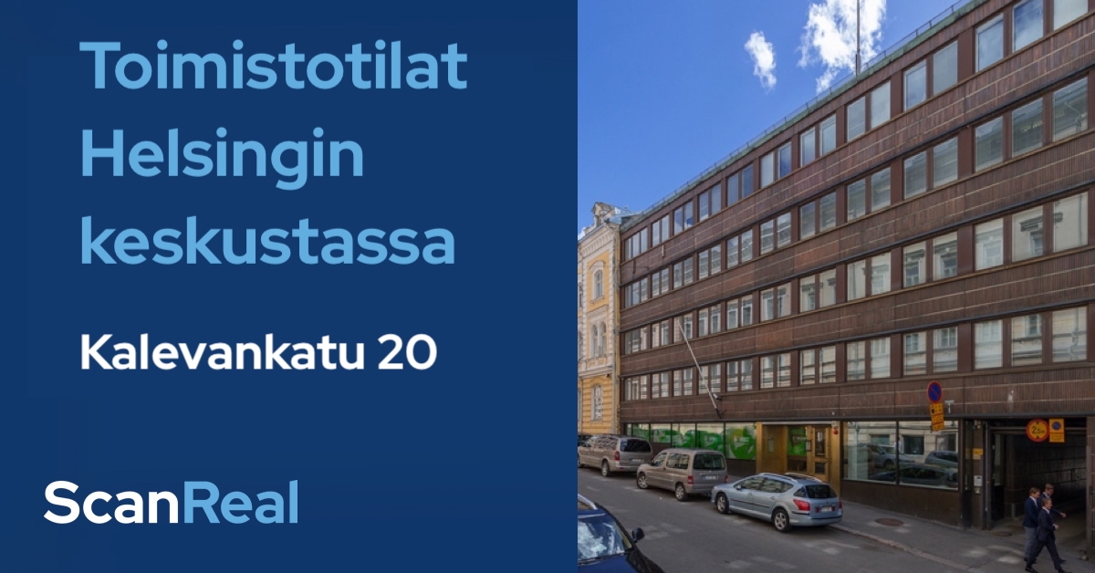 Toimistotilat Helsingin keskustassa – Kalevankatu 20