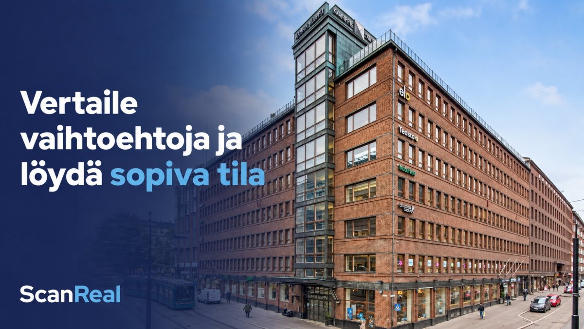 Toimitilat yritykselle: vertaile vaihtoehtoja ja löydä sopiva tila